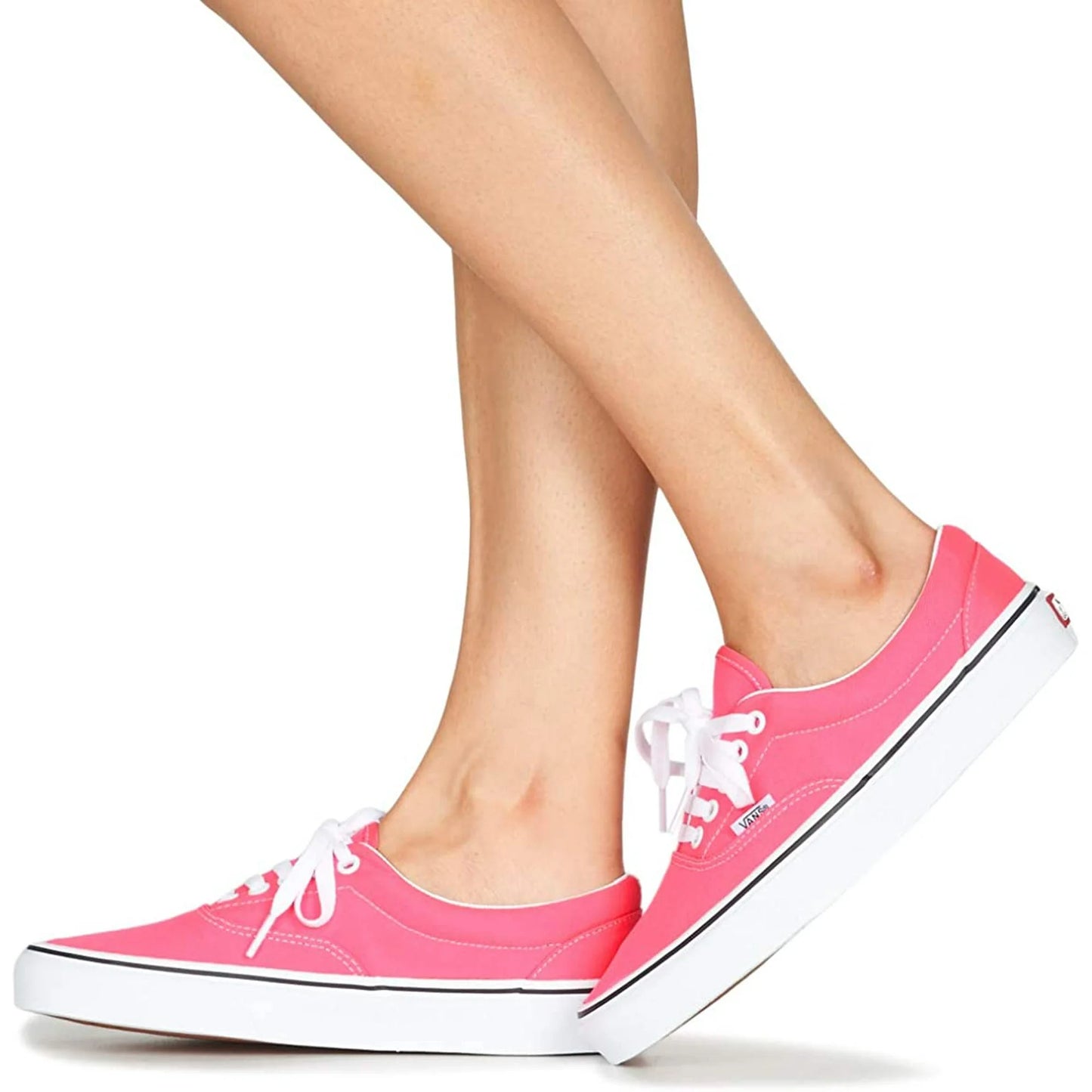 Vans Era Women's Canvas Classic Low Top Lace-Up Sneakers Pink Size 8.5