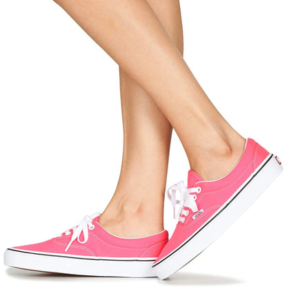 Vans Era Women's Canvas Classic Low Top Lace-Up Sneakers Pink Size 8.5