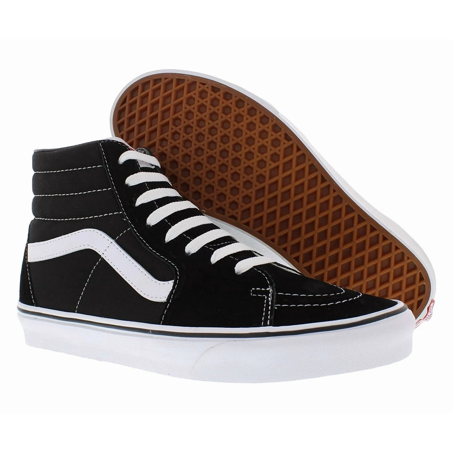Sk8-Hi (Black/Black/White) Men's Skate Shoes-9