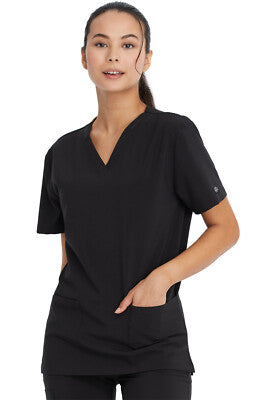 Unisex DICKIES V-Neck medical scrub top in classic design with chest pocket for healthcare professionals